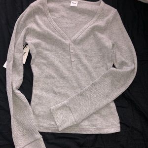 Aritzia Waffle Henley